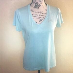 Under Armour Women's Sky Blue V-Neck Tee